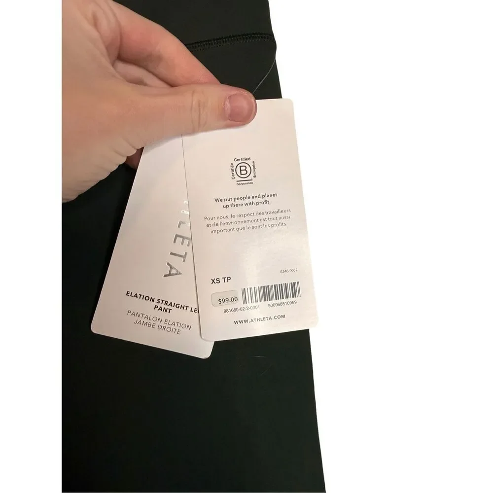 Athleta Elation Ultra High Rise Straight Leg Pant in Pine Size XS NWT